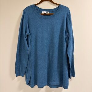 Old Navy Women's Teal Crew Neck Sweater